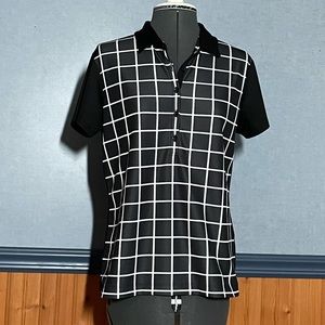 🔥3 for $15 Sale- Black and white golf shirt